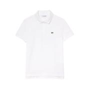 Klassieke Polo Shirt van Zacht Katoen Lacoste , White , Dames