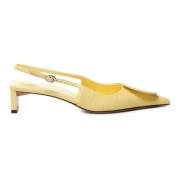 Gele sandalen met hak en enkelband Jacquemus , Yellow , Dames