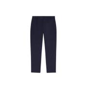 Navy Blue Katoenmix Broek Nn07 , Blue , Heren