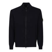 Stijlvolle Zip-Up Cardigan Sweater Stone Island , Blue , Heren