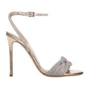 Spiegelsandalen voor glamoureuze stijl Ninalilou , Beige , Dames