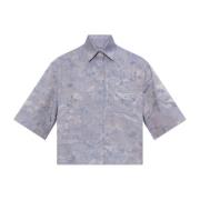 Shirt met zak Off White , Purple , Dames