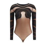 Body met Grafische Lijnen Lange Mouwen Wolford , Multicolor , Dames