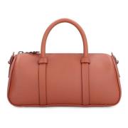 Leren handtas met afneembare band Longchamp , Brown , Dames