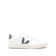 Witte en Hemelsblauwe Sneakers Veja , White , Heren