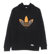 Zwarte lichtgewicht hoodie met Alien-logo Adidas , Black , Heren