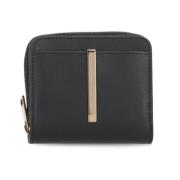 Heren leren portemonnee met logo Tod's , Black , Dames