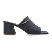 Hak slippers Maria Luca , Blue , Dames