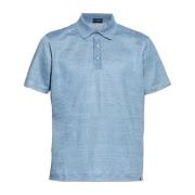 Linnen Polo Paul & Shark , Blue , Heren