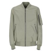 Groene Bomberjack met Ronde Hals en Rits Rick Owens , Green , Heren