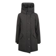 Zwarte Gewatteerde Parka Jas Vrouwen Canada Goose , Black , Dames