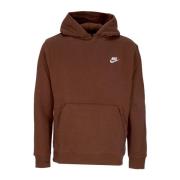 Fleece Hoodie met Trekkoordcapuchon Nike , Brown , Heren