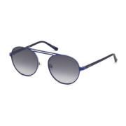 Zonnebril met verweerde gerookte grijze lenzen Guess , Blue , Unisex