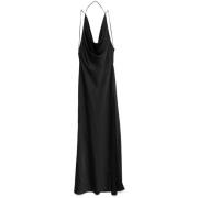 Zwarte Elegante Jurk Andamane , Black , Dames