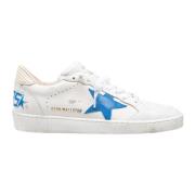 Witte Leren Ballstar Sneakers Bluette Ster Golden Goose , White , Here...