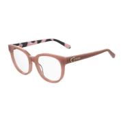 Oranje Acetaatframebril voor vrouwen Love Moschino , Orange , Dames