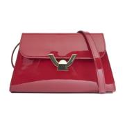 Gladde Lakleren Handtas met Afneembare Band Coccinelle , Red , Dames