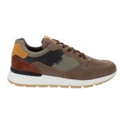 Leren Heren Sneakers Nerogiardini , Multicolor , Heren