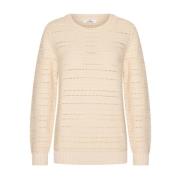 Stijlvolle Pullover Inez HV Polo , Beige , Dames