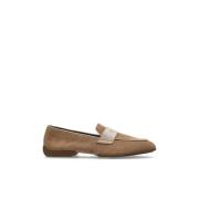 Suede Penny loafers Brioni , Beige , Heren