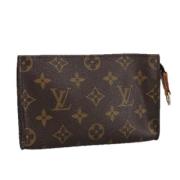 Pre-owned Canvas pouches Louis Vuitton Vintage , Brown , Dames