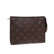 Pre-owned Canvas louis-vuitton-bags Louis Vuitton Vintage , Brown , Da...