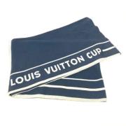 Pre-owned Cotton scarves Louis Vuitton Vintage , Blue , Dames