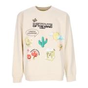 Mind Institute Crewneck Sweatshirt Lichtgewicht Market , Beige , Heren