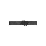 Embleem Riem Zwart Leren Accessoire Munthe , Black , Dames