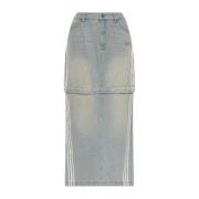 Denim rok Adidas Originals , Blue , Dames