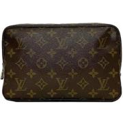 Pre-owned Canvas clutches Louis Vuitton Vintage , Brown , Dames