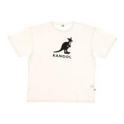 Heren Off-White/Zwart T-Shirt Kangol , Beige , Heren