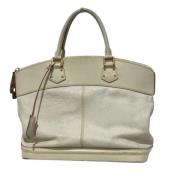 Pre-owned Leather louis-vuitton-bags Louis Vuitton Vintage , White , D...