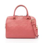 Pre-owned Leather handbags Louis Vuitton Vintage , Pink , Dames