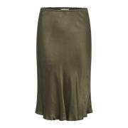 Hoge taille rok in Kalamata Part Two , Green , Dames