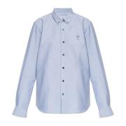 Shirt met logo Ami Paris , Blue , Dames