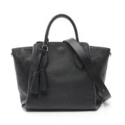 Pre-owned Leather louis-vuitton-bags Louis Vuitton Vintage , Black , D...