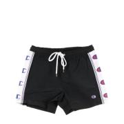 Zwarte Beachshort Zwembroek voor Mannen Champion , Black , Heren