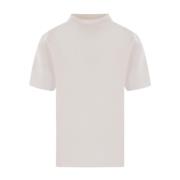 Witte T-shirt met textuur en hoge-lage zoom Cfcl , Beige , Heren