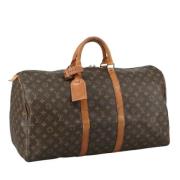 Pre-owned Canvas travel-bags Louis Vuitton Vintage , Brown , Dames