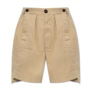 Baggy style shorts Dsquared2 , Beige , Dames