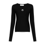 Zwarte Sweater Collectie Marine Serre , Black , Dames