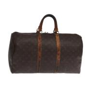 Pre-owned Canvas handbags Louis Vuitton Vintage , Brown , Dames