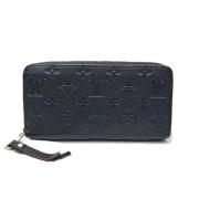 Pre-owned Leather wallets Louis Vuitton Vintage , Black , Dames