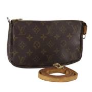 Pre-owned Canvas pouches Louis Vuitton Vintage , Brown , Dames