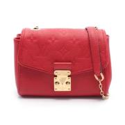 Pre-owned Leather louis-vuitton-bags Louis Vuitton Vintage , Red , Dam...