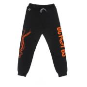 Zwarte Logo Sweatpants Elastische Taille Octopus , Black , Heren