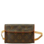 Pre-owned Canvas clutches Louis Vuitton Vintage , Brown , Dames