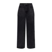 Wijde jeans Adidas Originals , Black , Dames