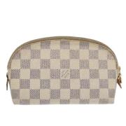 Pre-owned Canvas pouches Louis Vuitton Vintage , White , Dames